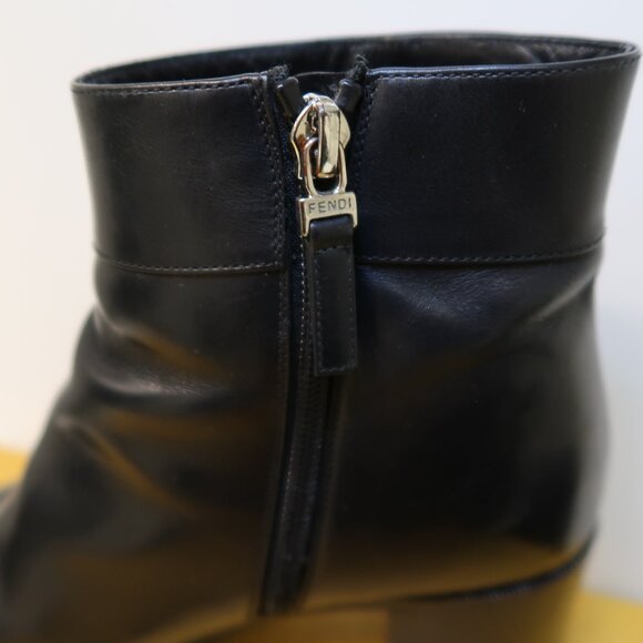 FENDI black ankle boots in size 37 - Picture 3 of 7